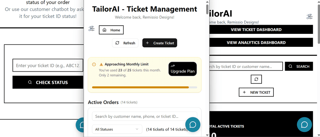 Screenshot of digital ticket with qr code